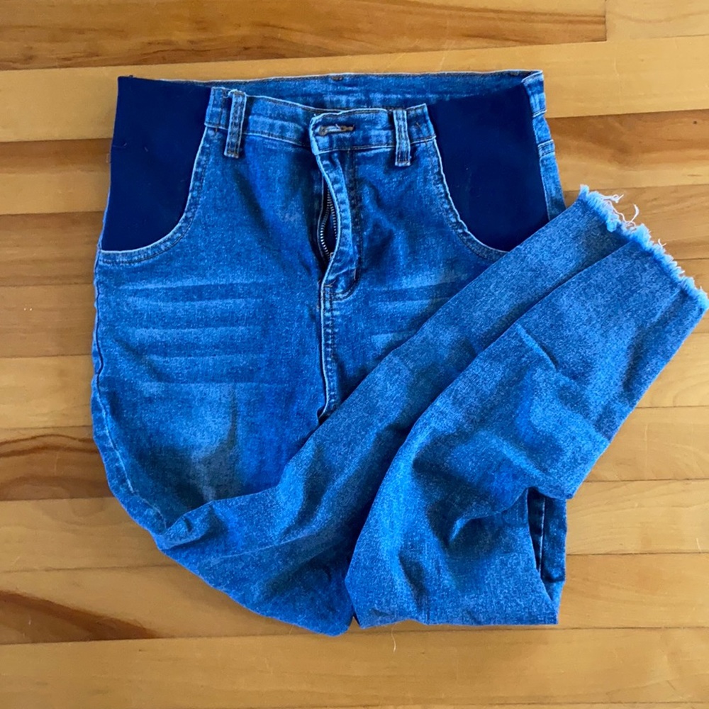 Distressed Maternity Jeans